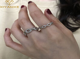 Foto van Sieraden xiyanike 925 sterling silver party rings for women couples new fashion creative geometric c
