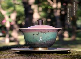 Foto van Huis inrichting cup single sancai teacup tea large kung fu set ceramic home retro sopera de ceramica