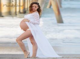 Foto van Baby peuter benodigdheden maxi gown dresses for photo shoot chiffon pregnancy dress photography prop