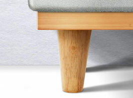 Foto van Meubels 4 pcs lot wooden sofa legs feet slanting straight coffee table furniture level feets with me