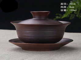 Foto van Huis inrichting high quality teaset elegant gaiwan chinese tea cup purple clay tureen capacity lid b