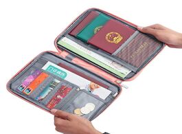 Foto van Tassen travel passport cover waterproof holder multi function id document wallet organizer credit ca