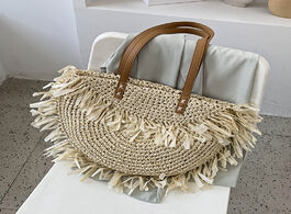 Foto van Tassen summer woven straw bag large capacity shoulder 2020 fashion women totes big handbag lightweig