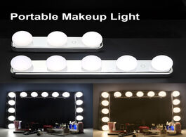 Foto van Lampen verlichting ledgle usb stepless mirror light 5 led bulbs vanity color temperature adjustable 