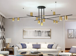 Foto van Lampen verlichting nordic living room gold ceiling chandelier lights modern dining furniture lightin