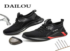 Foto van Schoenen dailou outdoor men and women safety boots breathable shoes ultra light soft bottom all seas