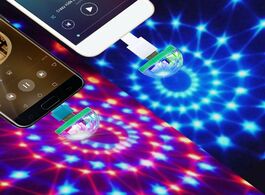 Foto van Telefoon accessoires mini usb led light disco lamps stage xmas party dj karaoke car lamp cellphone m