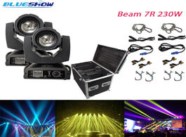 Foto van Lampen verlichting 2pcs flight case touch screen lyre sharpy beam 230 7r moving head light with pack