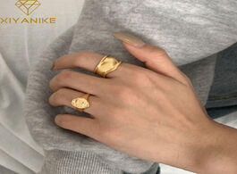 Foto van Sieraden xiyanike new fashion 925 sterling silver finger rings for women couples korean simple smoot