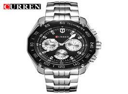 Foto van Horloge curren 8077 watches men quartzwatch relogio masculino luxury military wristwatches fashion c