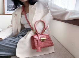 Foto van Tassen mini pu leather crossbody bags for women 2021 summer stone pattern shoulder simple handbag fe