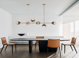 Foto van Lampen verlichting post modern chandelier living room creative restaurant nordic lighting atmospheri