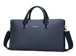 Foto van Tassen 2020 new business men s bag travel portable briefcase pu leather single shoulder diagonal lap