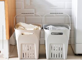 Foto van Huis inrichting plastic laundry storage basket portable household clothes toy container