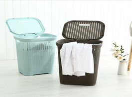 Foto van Huis inrichting extra large hamper plastic laundry basket bucket dirty clothes tweezers rattan house
