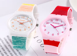 Foto van Horloge new fashion watch women geneva silicone kids watches girls colorful quartz wristwatches chil