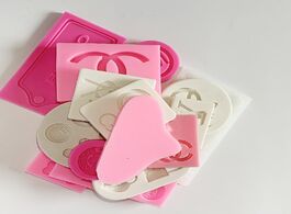 Foto van Huis inrichting hot logo bag silicone mould polymer clay molds letter x shaped cake decorating tools
