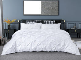 Foto van Huis inrichting luxury pure color bedding set modern duvet cover full twin bed brief bedclothes pinc
