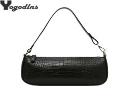 Foto van Tassen retro alligator skin pattern female small handbags short strap shoulder bags phone purse bagu