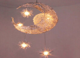 Foto van Lampen verlichting moon star pendant lights indoor lighting led decoration hanging lamp g4 90 260v c