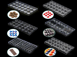 Foto van Huis inrichting new arrival clear hard chocolate mold maker polycarbonate pc diy 21 diamond candy mo