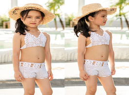 Foto van Sport en spel crochet baby bikini girl swimsuit girls swimwear bathing suit kids swimming set