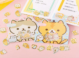 Foto van Kantoor school benodigdheden 50 pcs cute bread cat decorative kawaii japanese stationery stickers sc