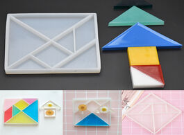 Foto van Huis inrichting tangram seven piece puzzle silicone mold diy epoxy resin
