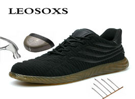 Foto van Schoenen leoxose indestructible shoes puncture proof work sneakers men s safety boots with steel toe