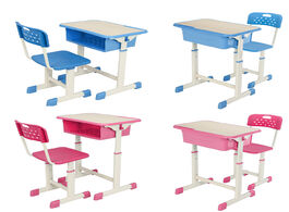 Foto van Meubels multifunctional kid study desk children student homework ergonomic adjustable and chair comb