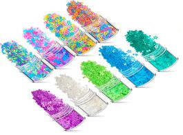 Foto van Sieraden star butterfly resin filling nail art sequins glitter flakes stickers for diy uv epoxy craf