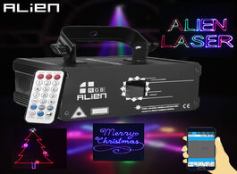 Foto van Lampen verlichting alien rgb bluetooth app remote animation laser projector dmx512 scanner dj disco 