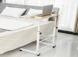 Foto van Meubels folding table bedside desk laptop artiss multifunctional wooden adjustable height mobile com