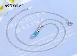 Foto van Sieraden nehzy 925 sterling silver new woman fashion jewelry high quality blue crystal zircon hot sa