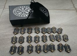 Foto van Huis inrichting handmade woodcut rune set western mysticism introduction divination props hot sale 2