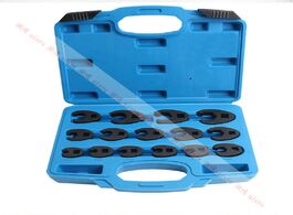 Foto van Auto motor accessoires 15pcs single opening wrench set offset flare nut spanner 10 24mm