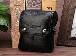 Foto van Tassen new arrival waist bag men genuine leather hook fanny pack cell mobile phone case belt purse s
