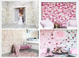 Foto van Huis inrichting 40x60cm silk rose flower wall artificial flowers diy wedding decor photography backd