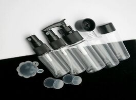 Foto van Tassen 7pcs mini travel makeup cosmetic face cream pot bottles transparent plastic accessories empty