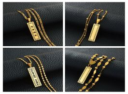 Foto van Sieraden anniyo customize name capital letters pendant necklaces women men personalized guam hawaiia