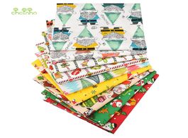 Foto van Huis inrichting printed twill cotton fabric christmas series patchwork cloth for diy sewing quilting