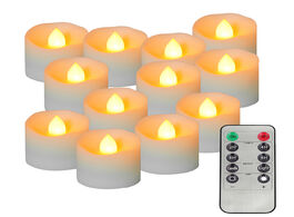 Foto van: Lampen verlichting 12pcs led simulation candle flame light electronic yellow flicker lamp plastic te