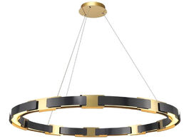 Foto van Lampen verlichting luxury black stainless steel chandelier pendant kitchen gold decoration living ro