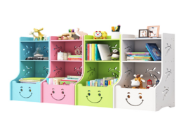 Foto van Meubels assemble children s bookshelf environmental storage rack removable book shelf stand holder b