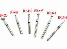 Foto van Schoonheid gezondheid 100pcs br series diamond fg burs dental drills 1.6mm shank for high speed hand