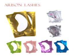 Foto van Schoonheid gezondheid 50 100 pairs lot patches for eyelash extension under eye pads paper pink lint 
