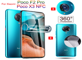 Foto van Telefoon accessoires full cover hydrogel film for xiaomi poco f2 pro screen protector x3 nfc camera 