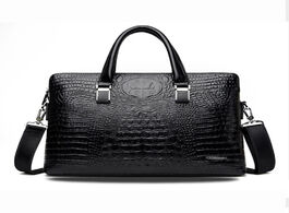 Foto van Tassen promotions new come men s pu leather crocodile pattern business handbag briefcase messenger s