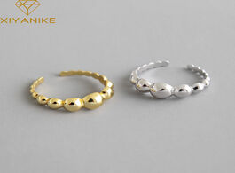 Foto van Sieraden xiyanike new fashion 925 sterling silver rings for women couples minimalist geometric round