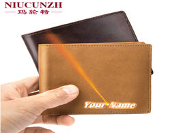 Foto van Tassen rfid blocking wallet men cow genuine leather id credit card holder wallets purse carteira mas